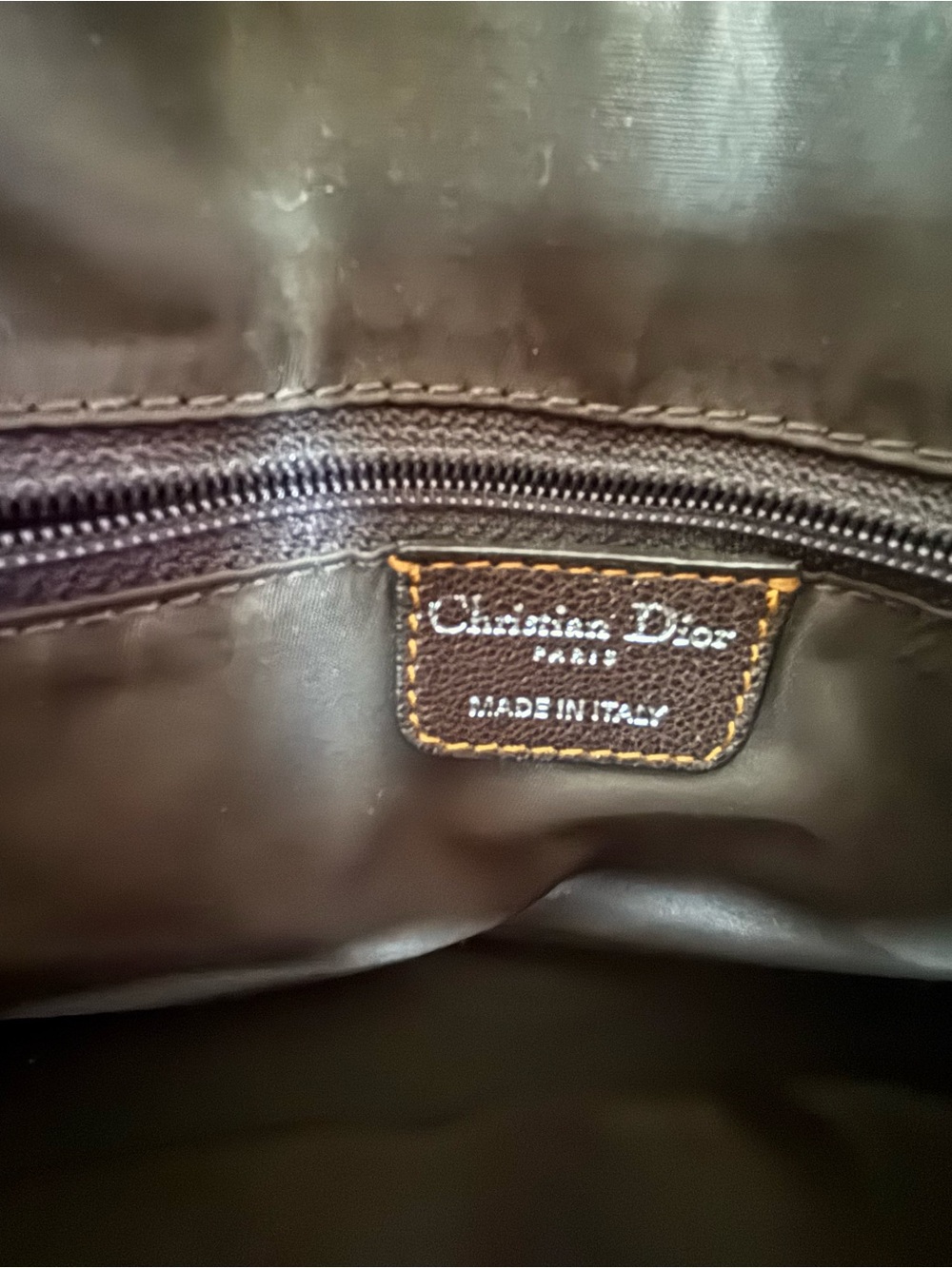 Dior Brown & Tan Monogram with CD Plaque - Picture 5 of 8